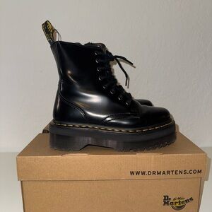 Dr. Martens Shiny Black Combat Boots
